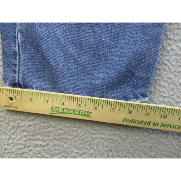 Levis 505 Jeans Mens 40x32 Blue Denim Zip Fly Straight Regular Fit Workwear Pant - Picture 6 of 8